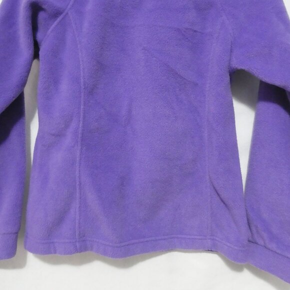 COLUMBIA SPORTSWEAR | medium (10/12) | Soft & Comfy Purple Fleece Zip-Up Jacket - Picture 14 of 15